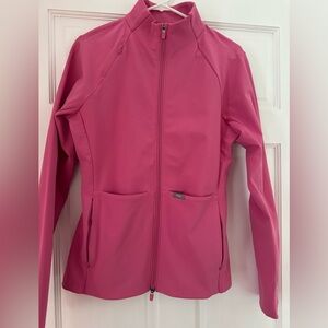 Figs F*ing Pink On Shift Contour Knit Jacket